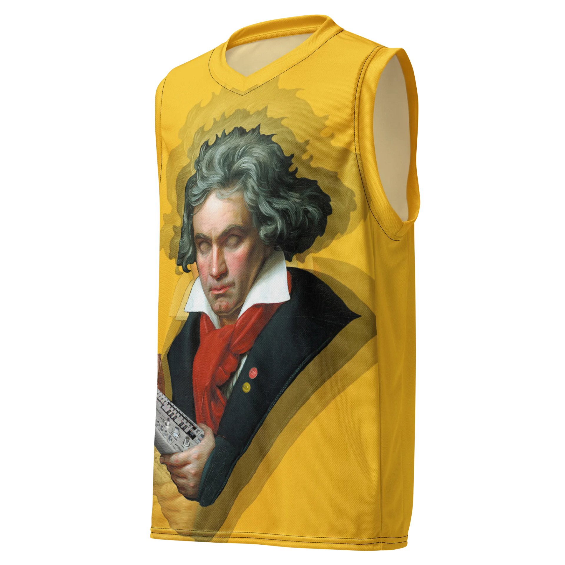 Roland van Beethoven by Frank Fonik (tb- 3-0-3 tribute) classic synth Tribute Unisex Basketball Jersey product image (2)