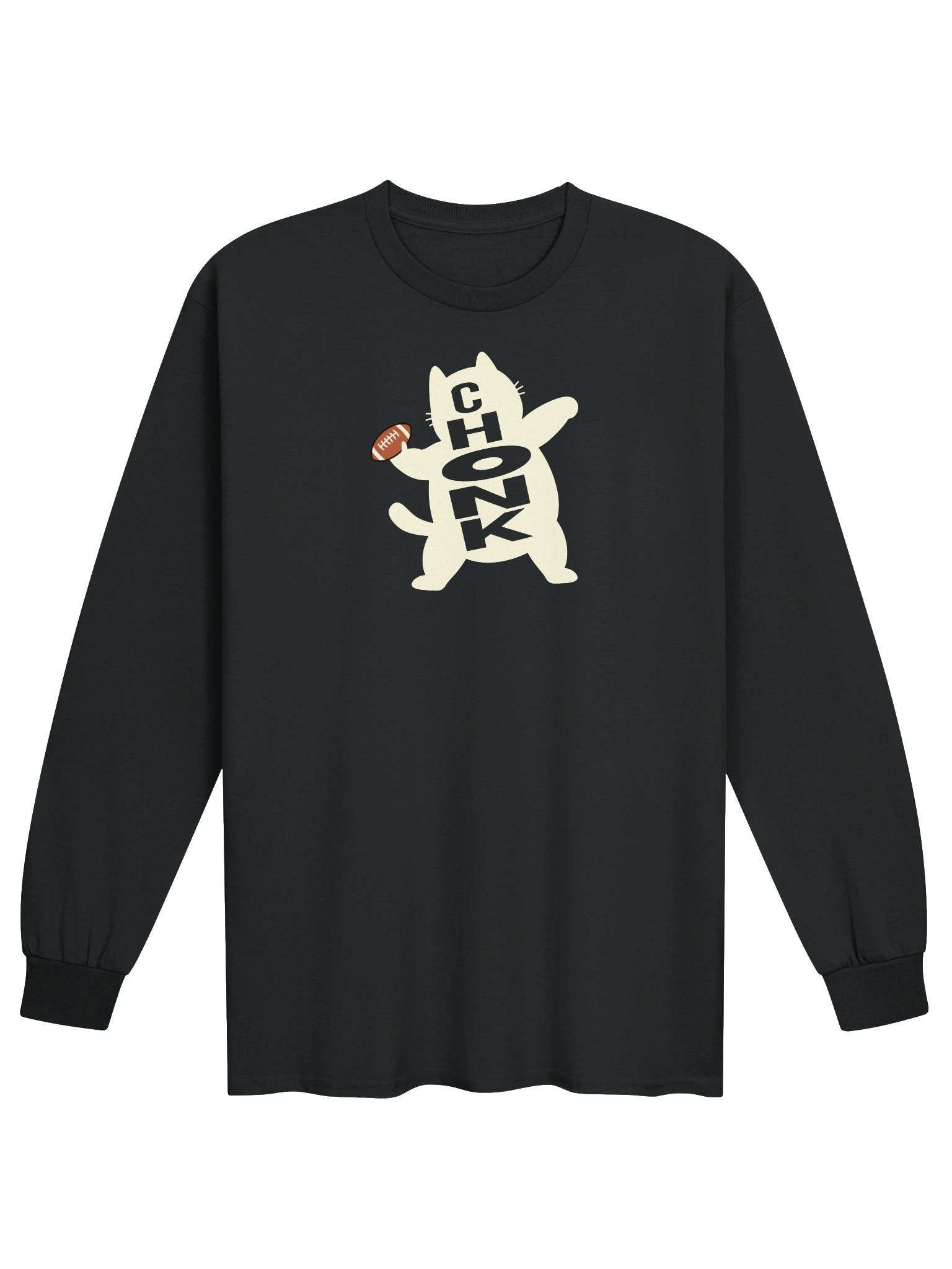 American Football Chonk Cat 2 - Unisex Adult Long Sleeve T-shirt product image (1)