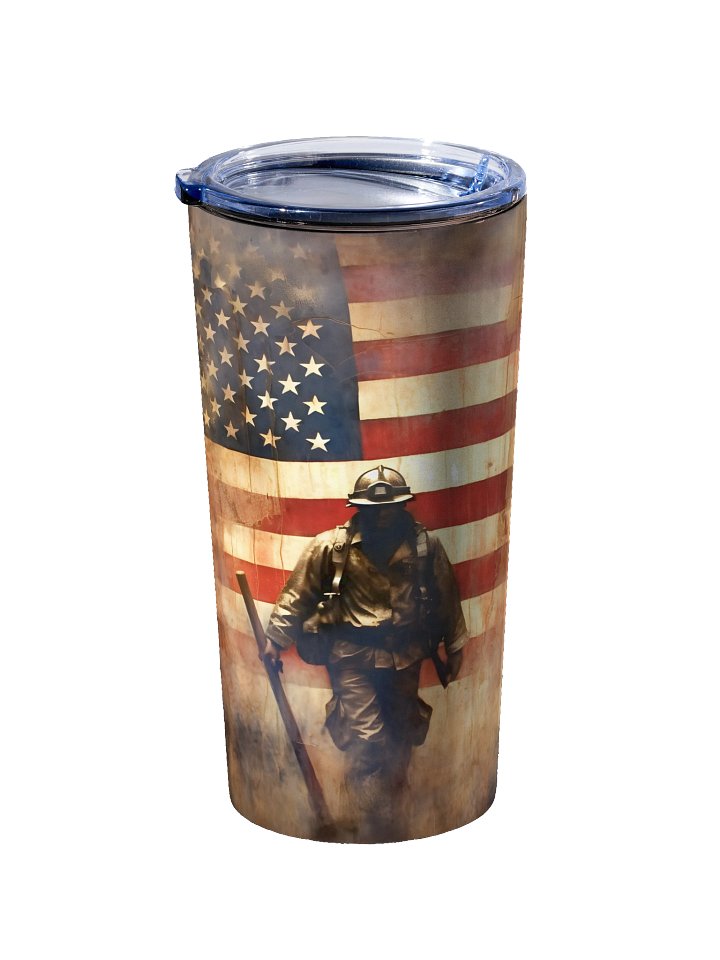 Brave Firefighter 20oz Stainless Steel Tumbler product image (2)