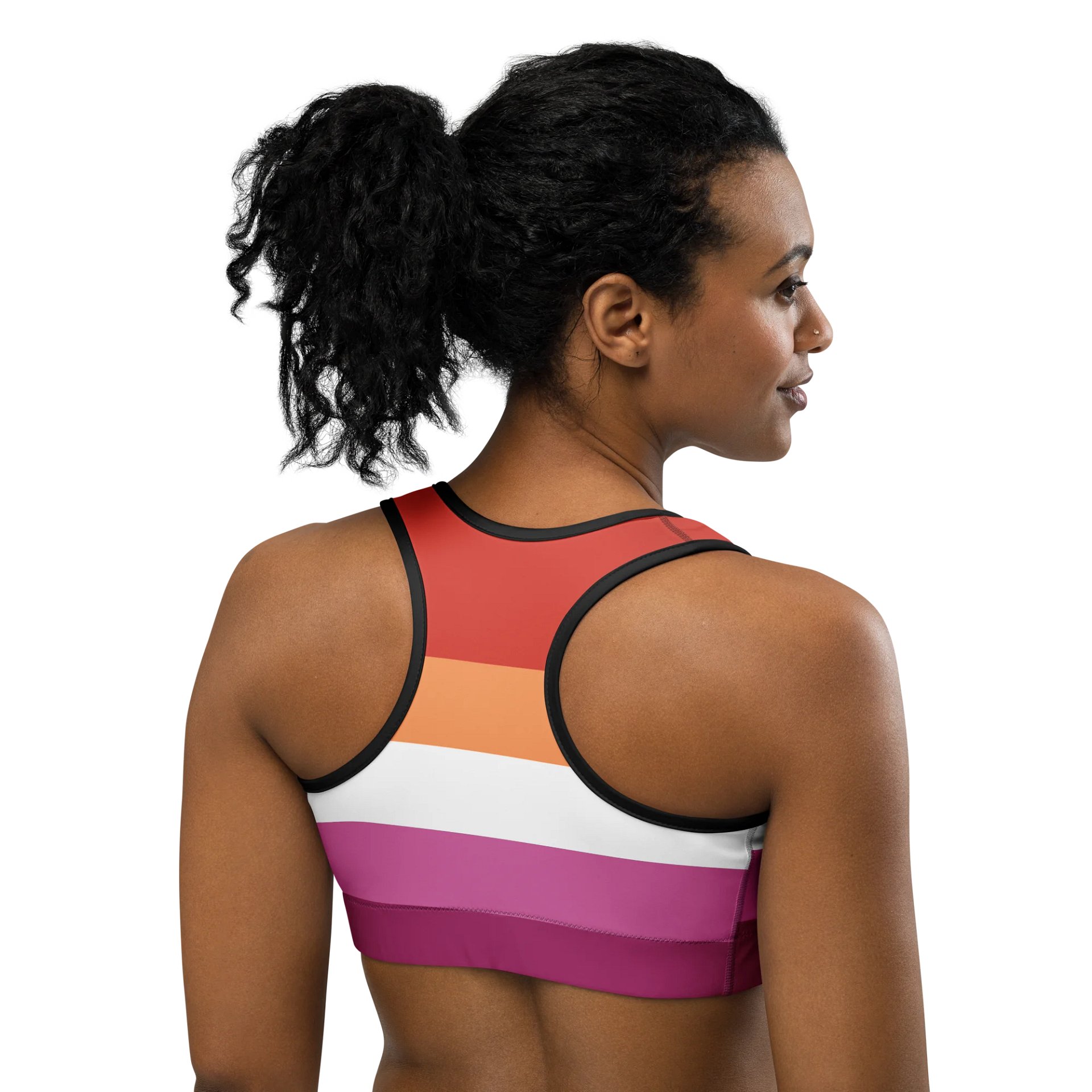 Lesbian Pride Flag Sports Bra product image (4)