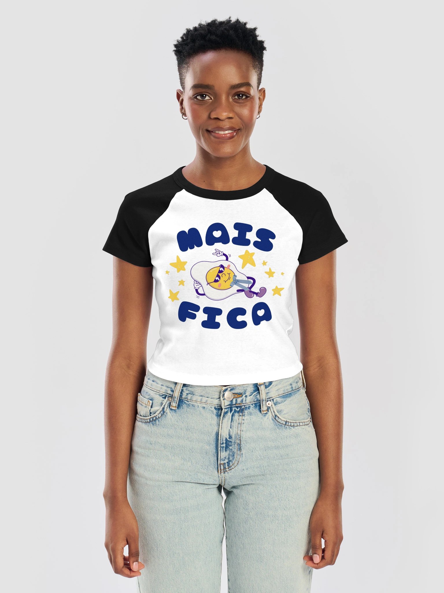mais fica (azores egg) raglan 'baby' tee for adults product image (3)