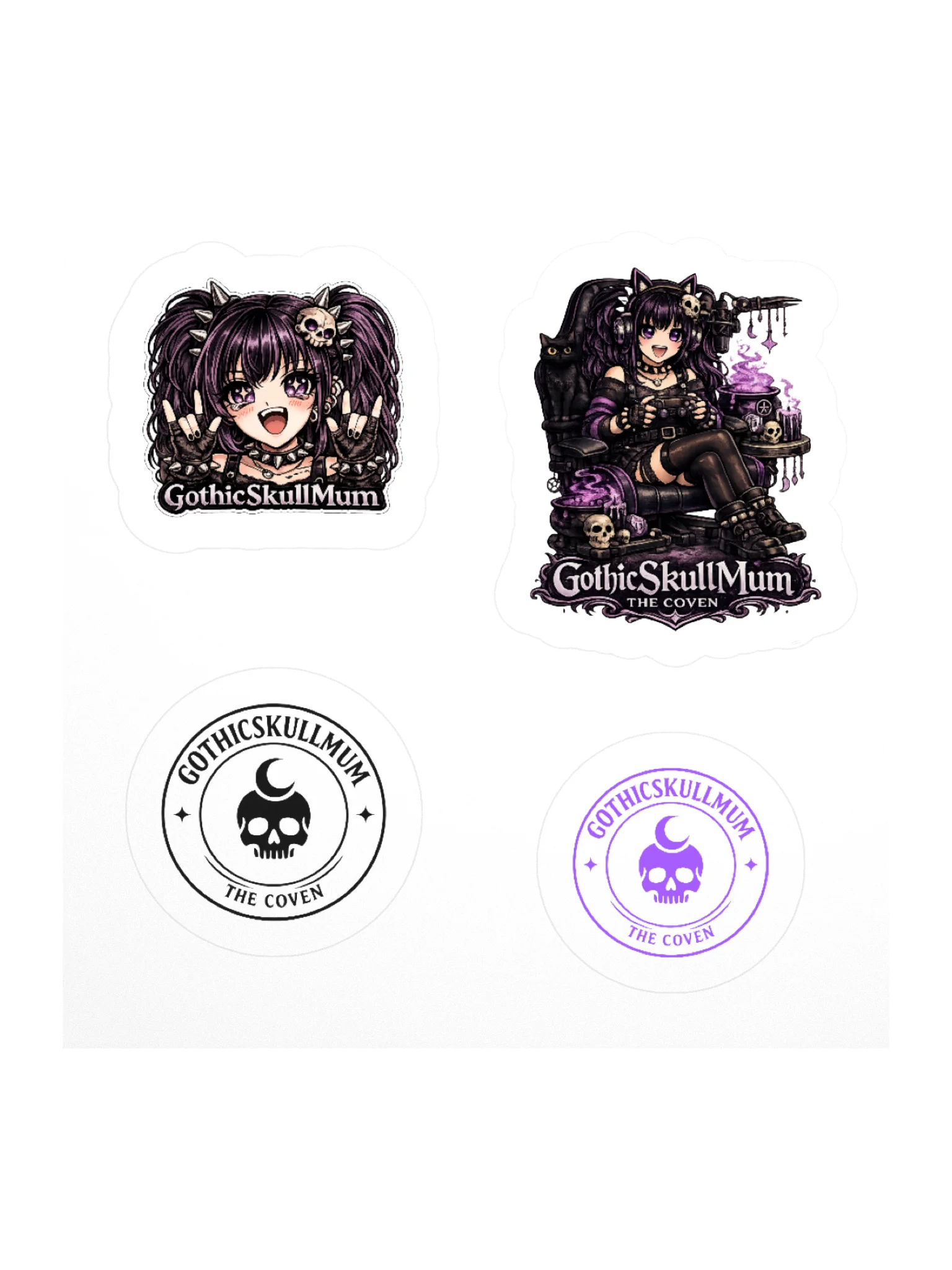GothicSkullMum Stickers product image (2)