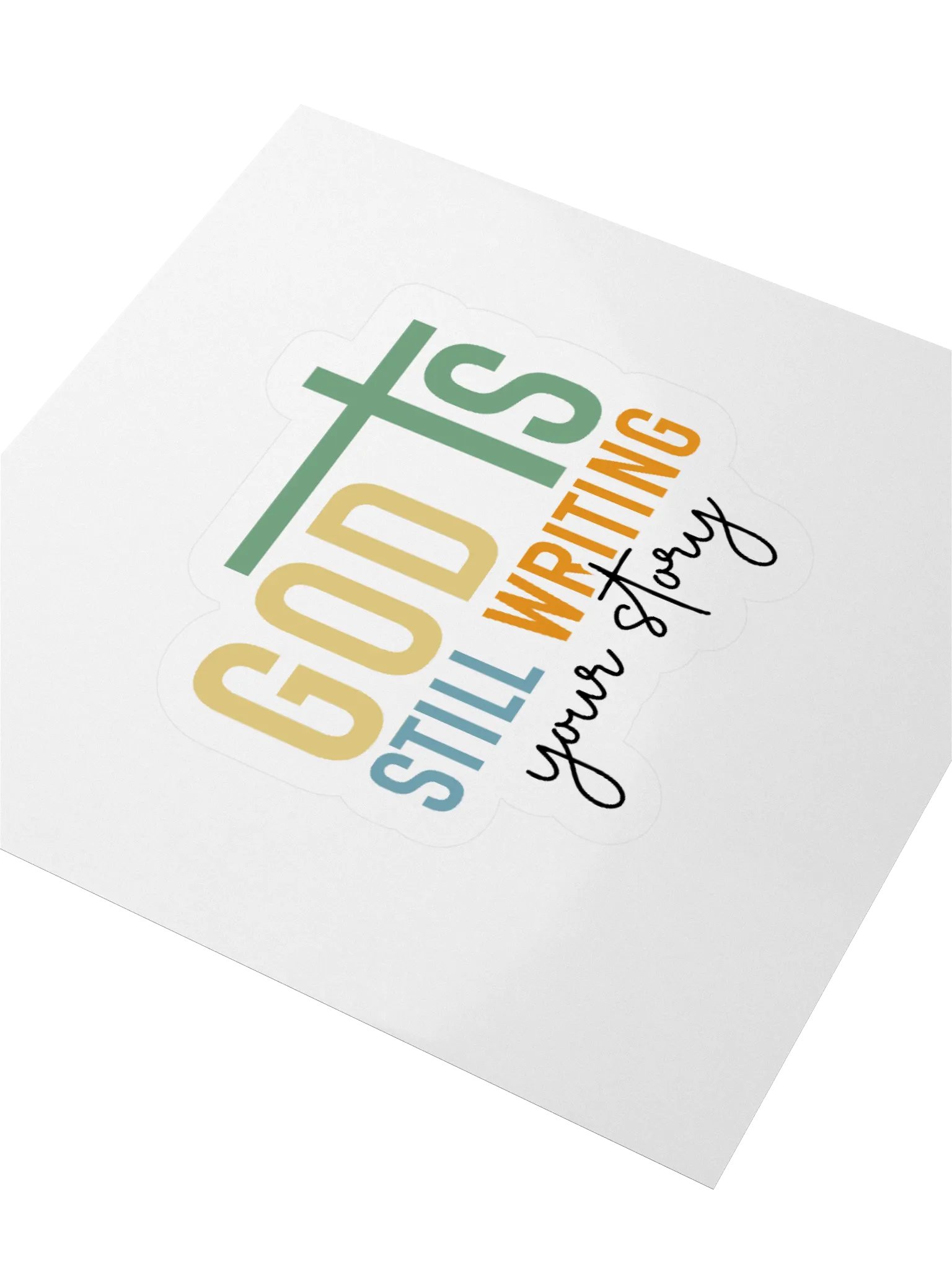 GOD is Still Writing My Story Charm Kiss Cut Stickers product image (3)