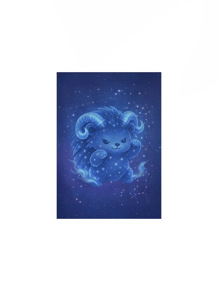 Zodiac hedgie Aries matte poster product image (3)