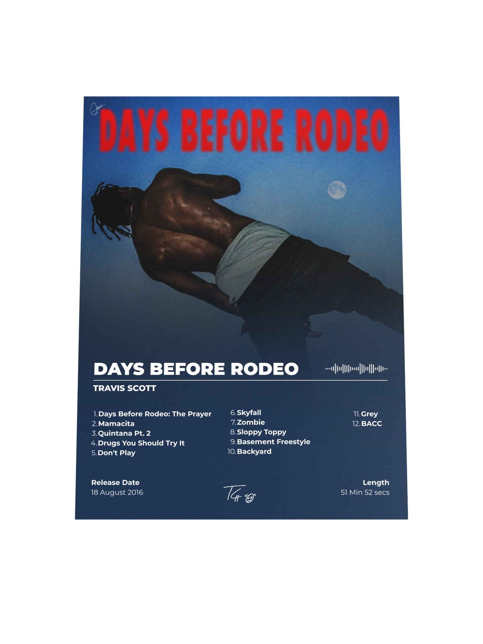 Days Before Rodeo Album Poster product image (7)