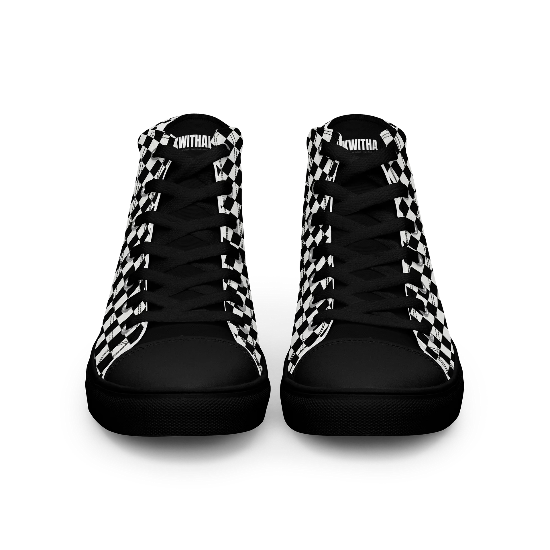 UNF★CKWITHABLE-ISH™ Women's Street Style Canvas High-Tops Checkered product image (5)