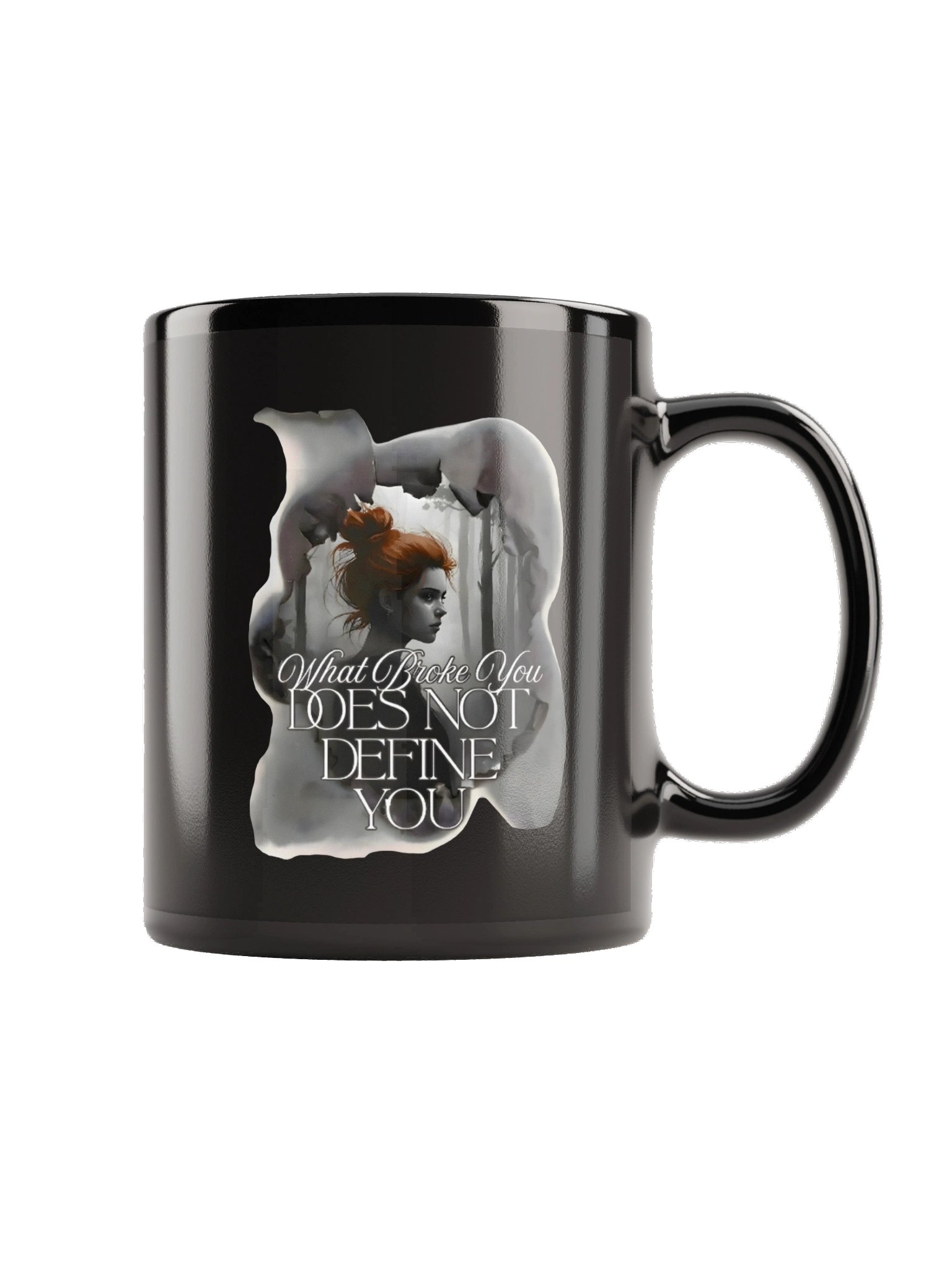 Mind Matter- What Broke You Doesn’t Define You - Black Mug product image (3)