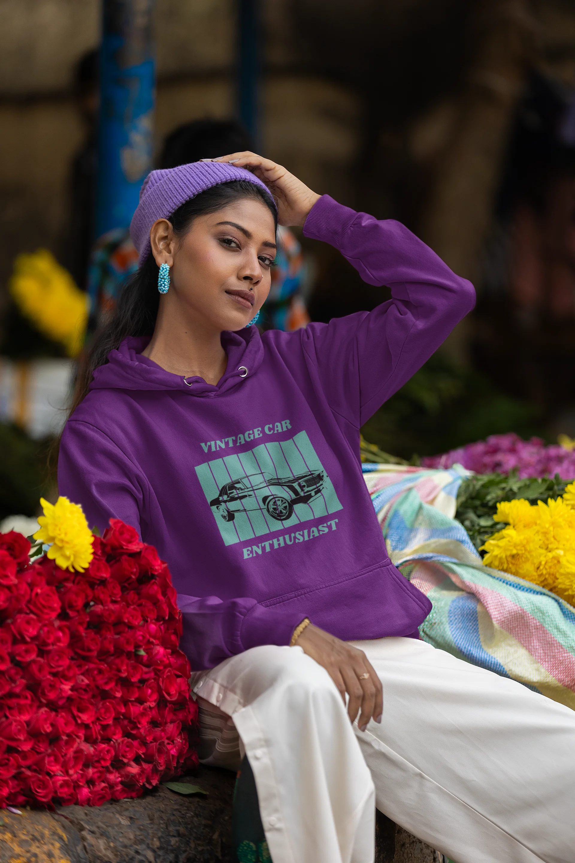Vintage Car Enthusiast Unisex Hoodie product image (2)