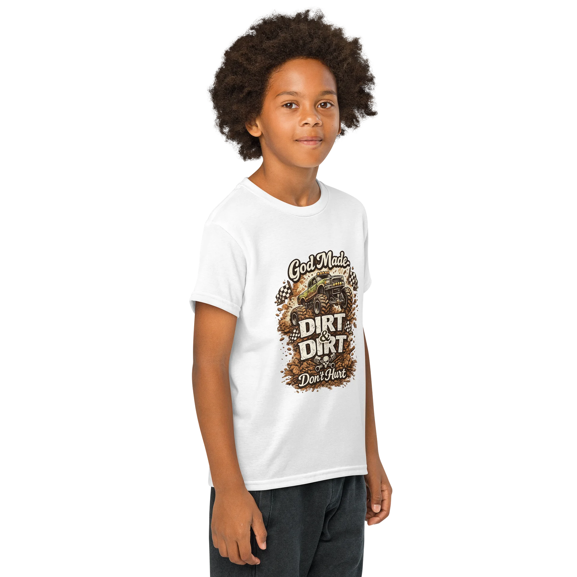 God Made Dirt Monster Truck T product image (4)