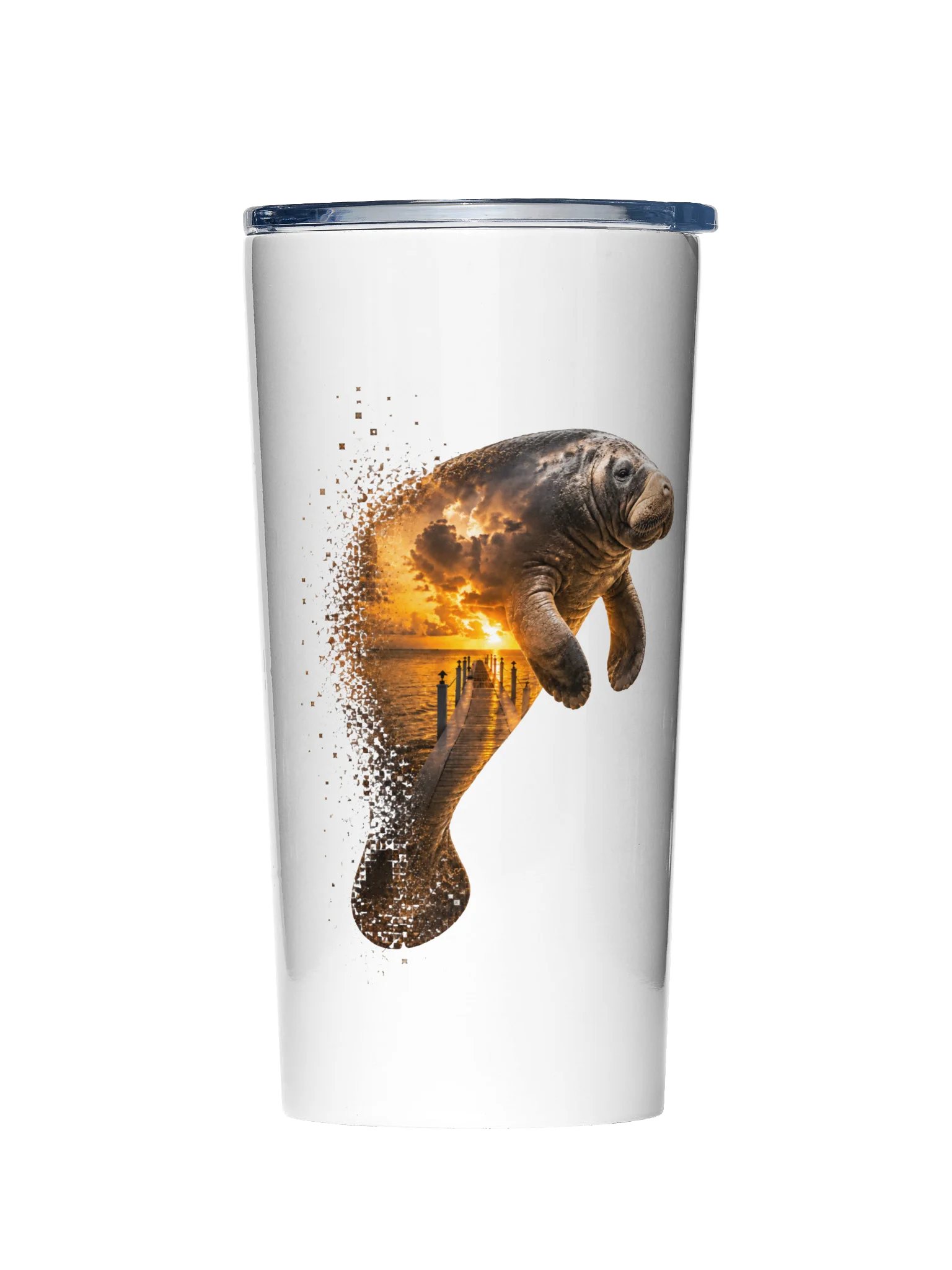 Manatee 20 oz Stainless Steel Tumbler — Keys Collection: Dock Edition product image (1)
