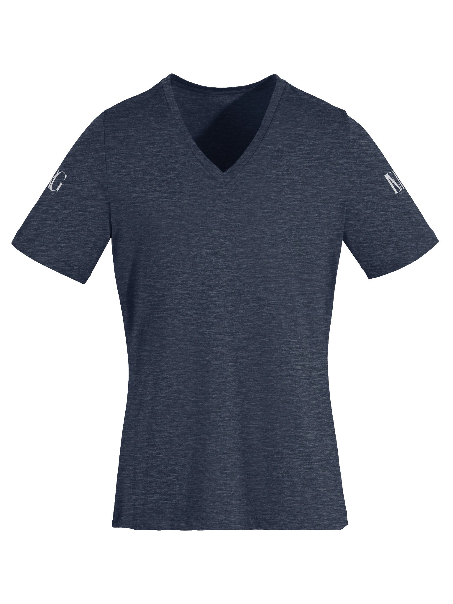 Sleeve Logo Navy V-Neck Tee product image (3)