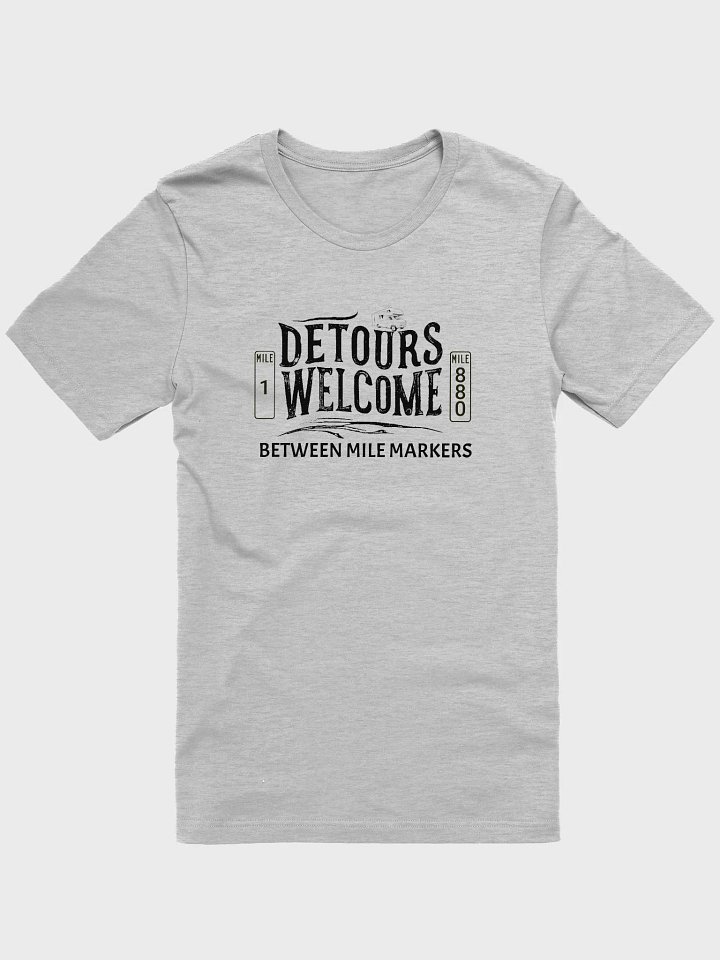 Unisex Short Sleeve Tee - Detours Welcome in Black product image (11)