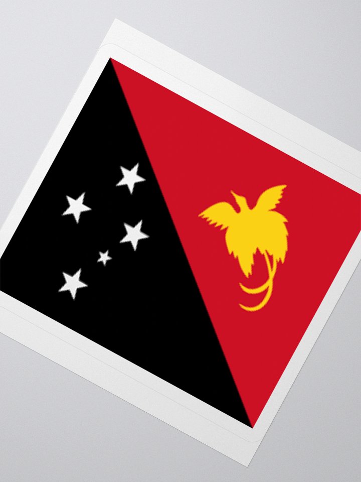 Exclusive Papua New Guinea National Flag Kiss-Cut Stickers - High-Quality Vinyl, Multiple Sizes product image (6)