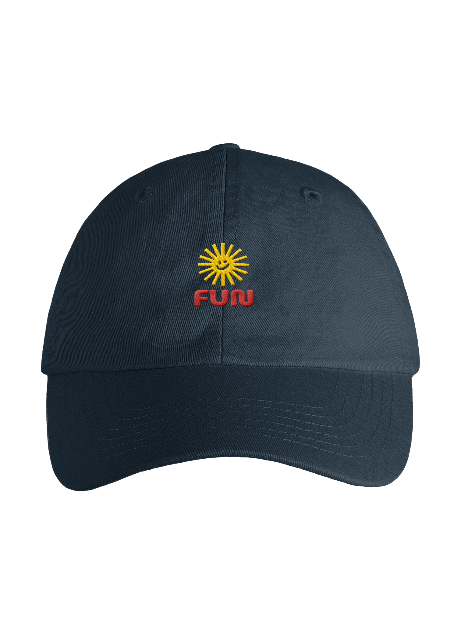 Youth “FUN” Cap with Smiling Sun | Adjustable Cotton Twill Hat product image (1)