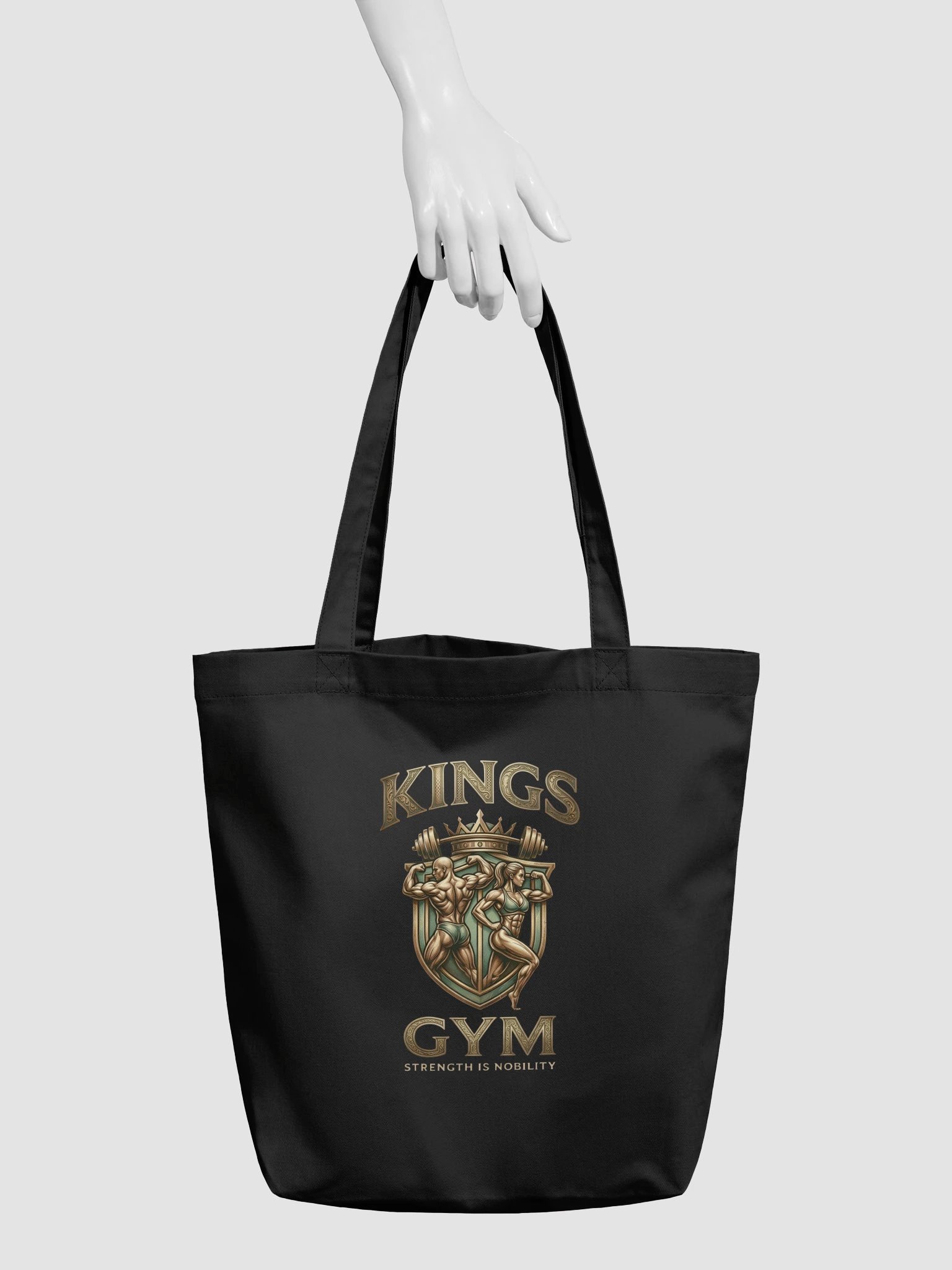 Kings Gym Tote Bag - Eco-Friendly Crest Canvas Tote product image (3)