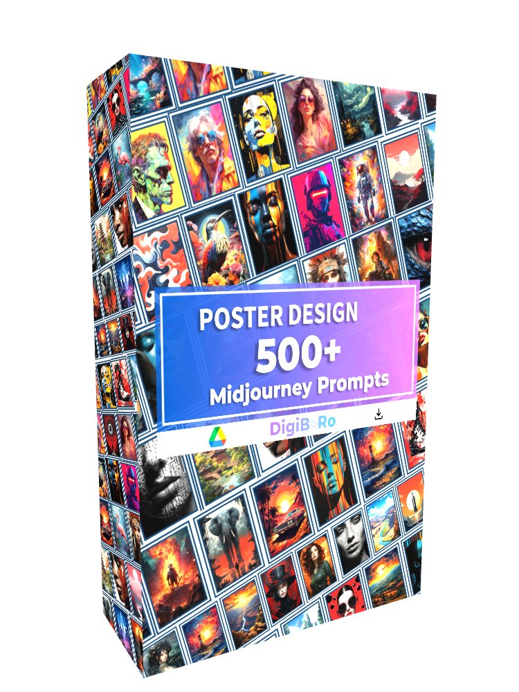 500+ Poster Designs Midjourney Prompts product image (1)