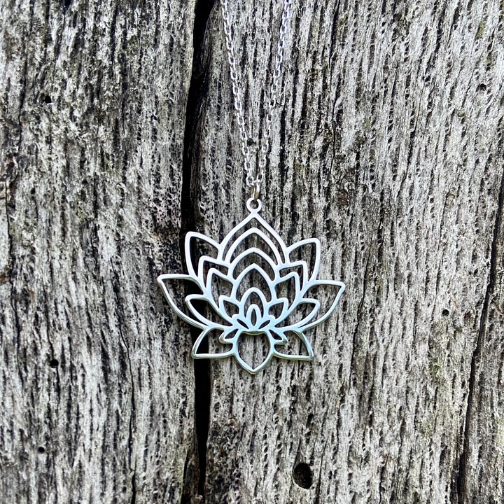 Lotus Flower Necklace product image (1)