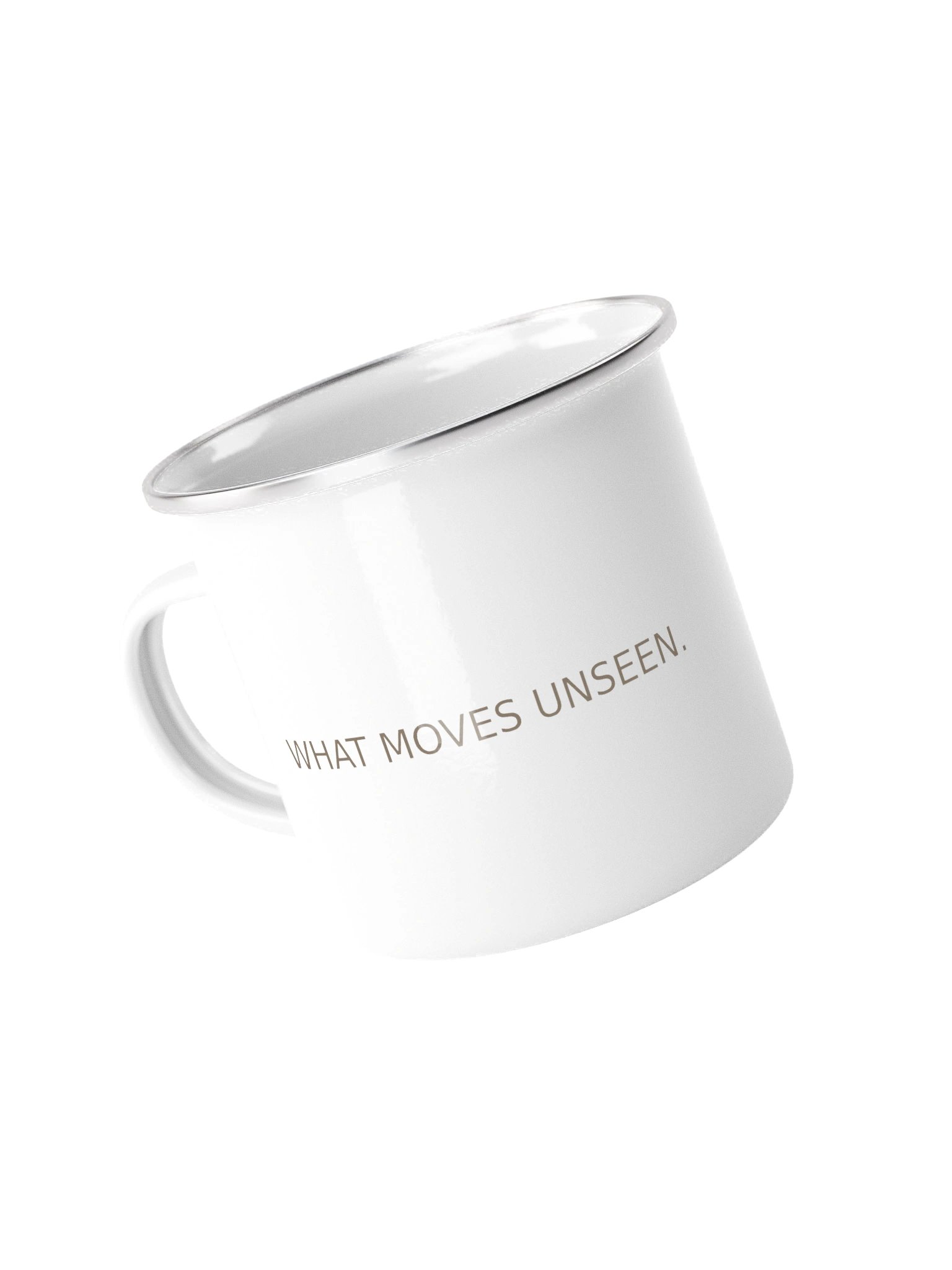 What Moves Unseen — Enamel Mug. product image (4)