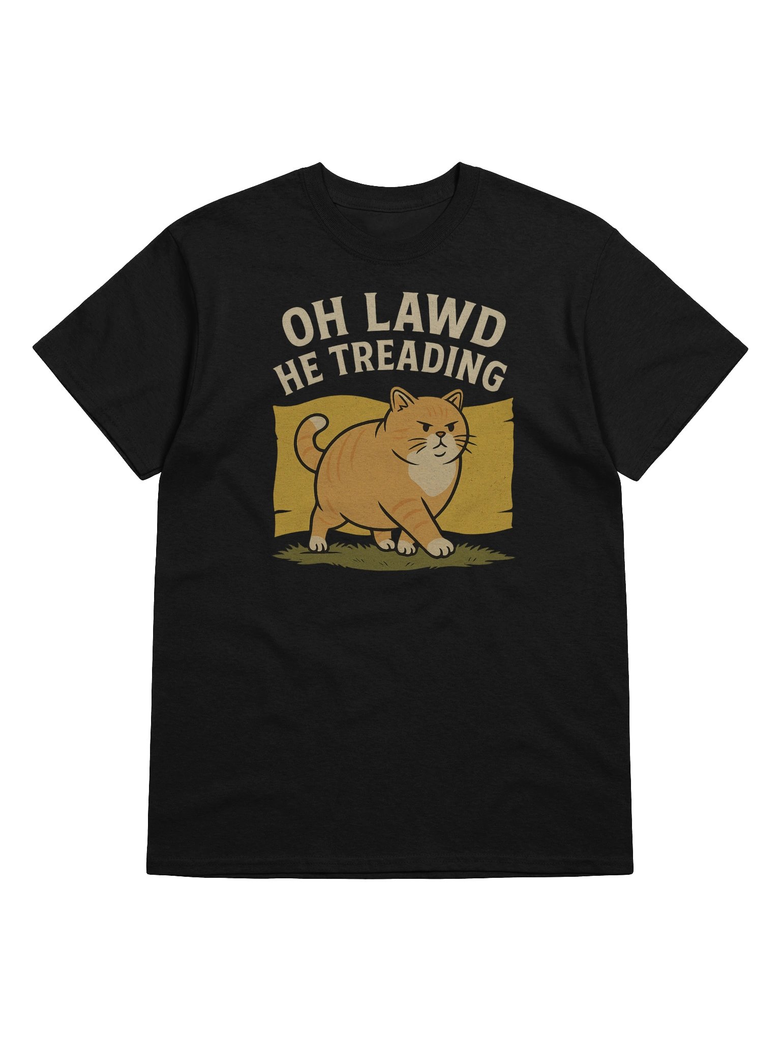 Oh Lawd He Treading Funny Chonky Cat Meme T-Shirt product image (7)