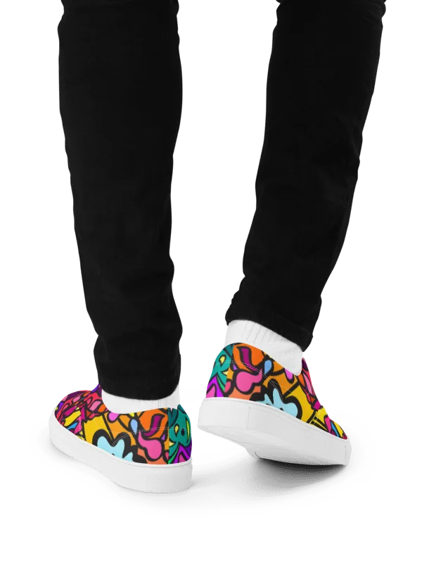 Swirls of Nature Men's Canvas Shoes - Wave at Sunset product image (11)