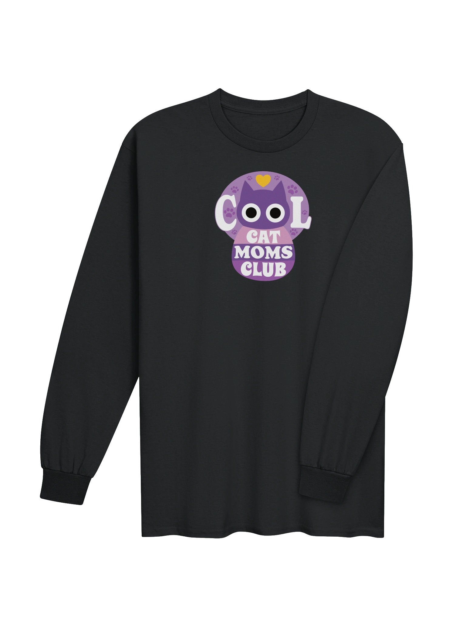Cool Cat Moms Club 1 - Unisex Adult Long Sleeve T-shirt product image (3)