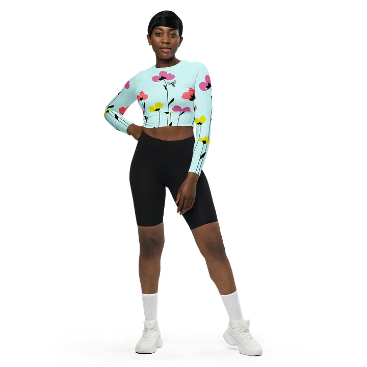 Abstract Garden Long Sleeve Crop product image (1)