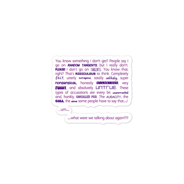 Tangent Quote Sticker product image (2)