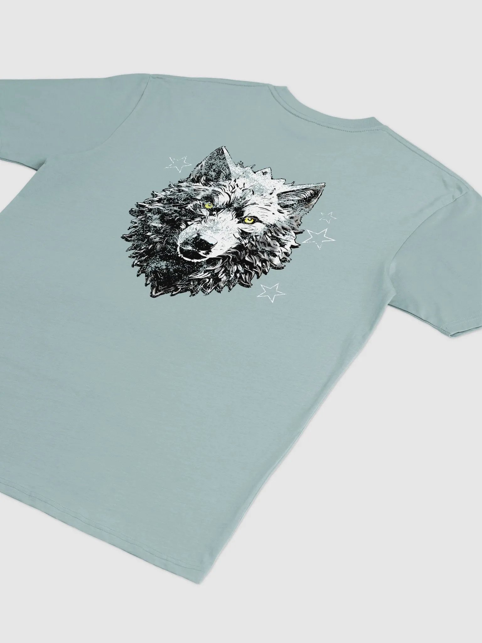 Wolf Star Front/Back Cotton Heritage Tee product image (2)