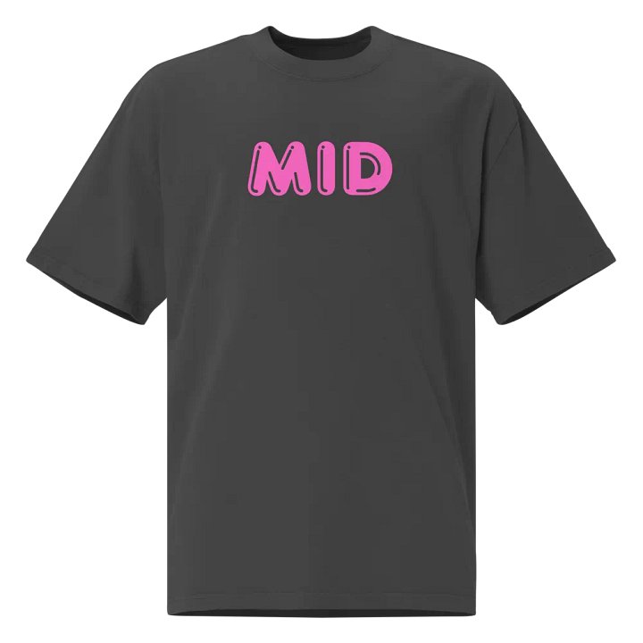 Mid Pink Print Oversized T-shirt product image (1)