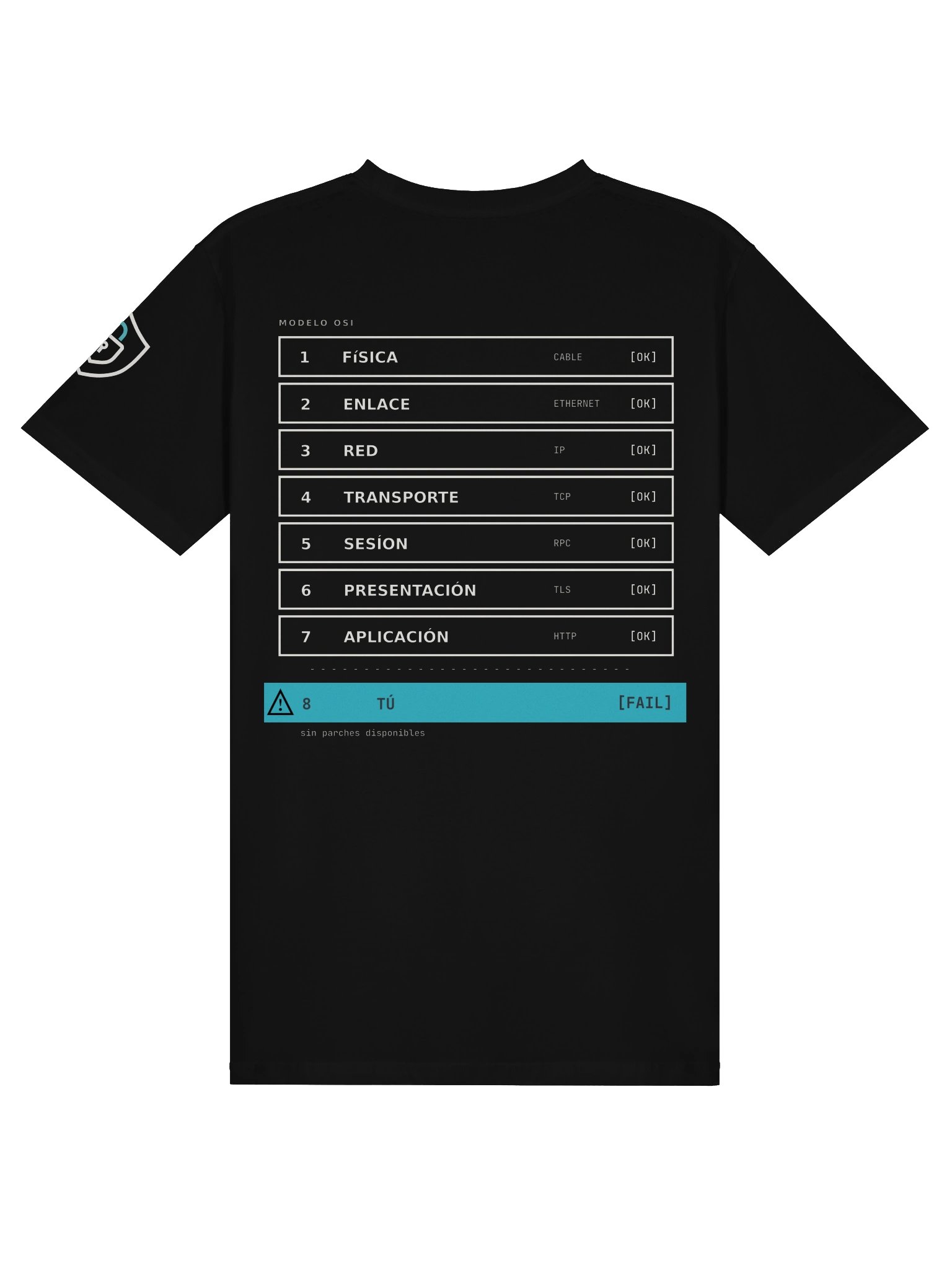 Camiseta Las 8 Capas · Capa 8 · byte_shield product image (2)