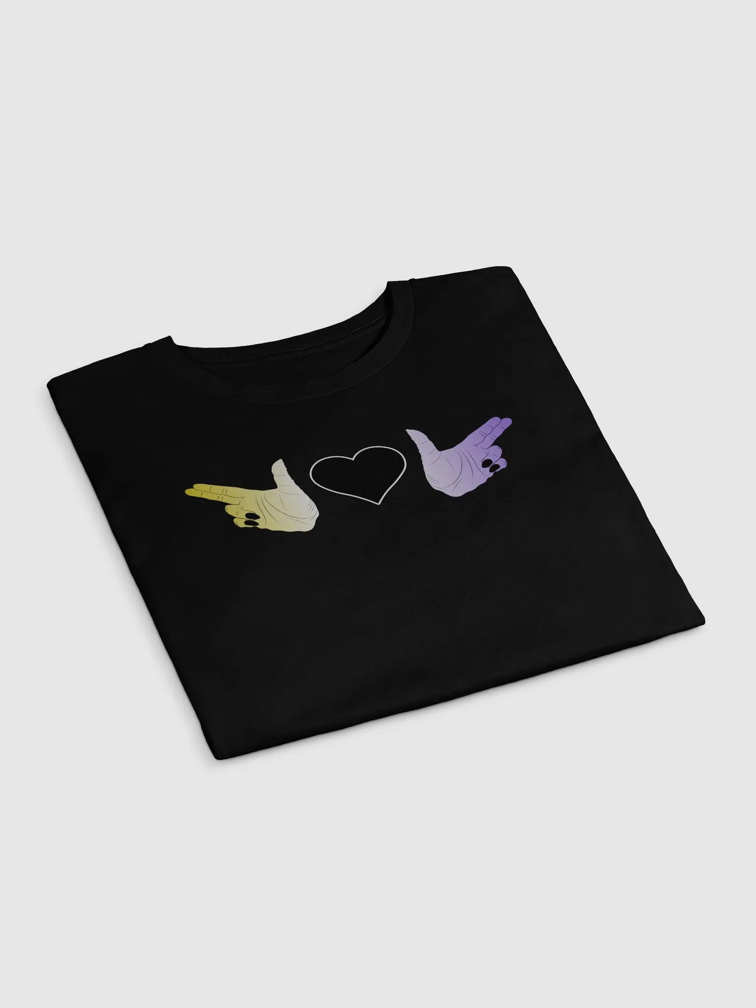 Finger Guns (enby flag) Crop Top product image (22)