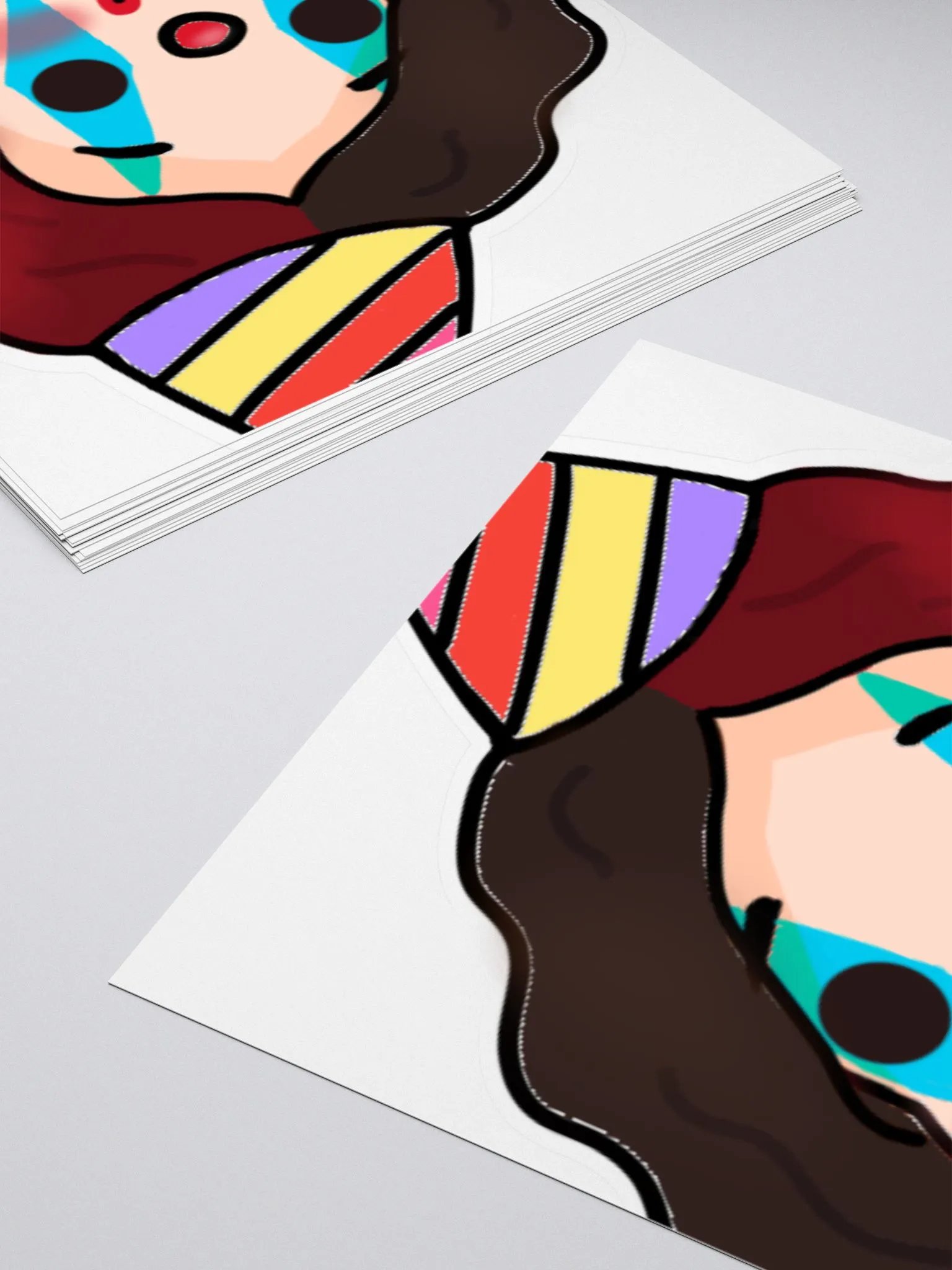 Deer as a clown sticker product image (11)