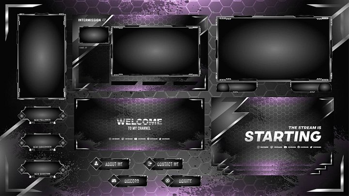 Minimalist Stream Overlay Package product image (1)