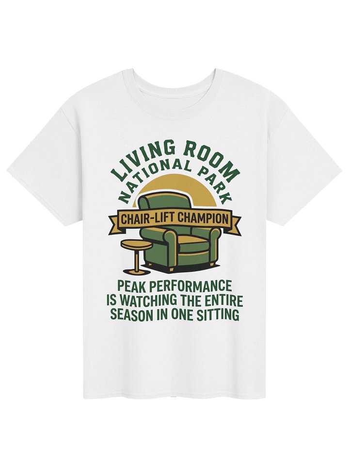 Living Room National Park Funny Binge-Watching Homebody T-Shirt product image (1)