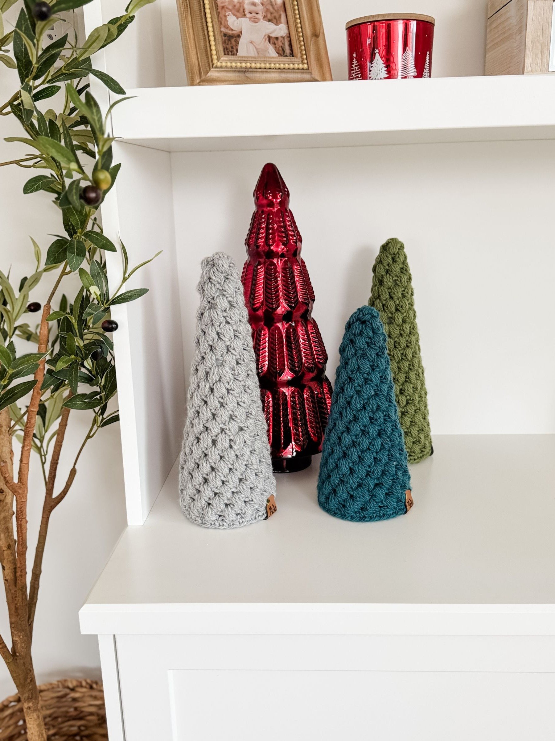 Festive Puff Stitch Trees Crochet Pattern product image (4)
