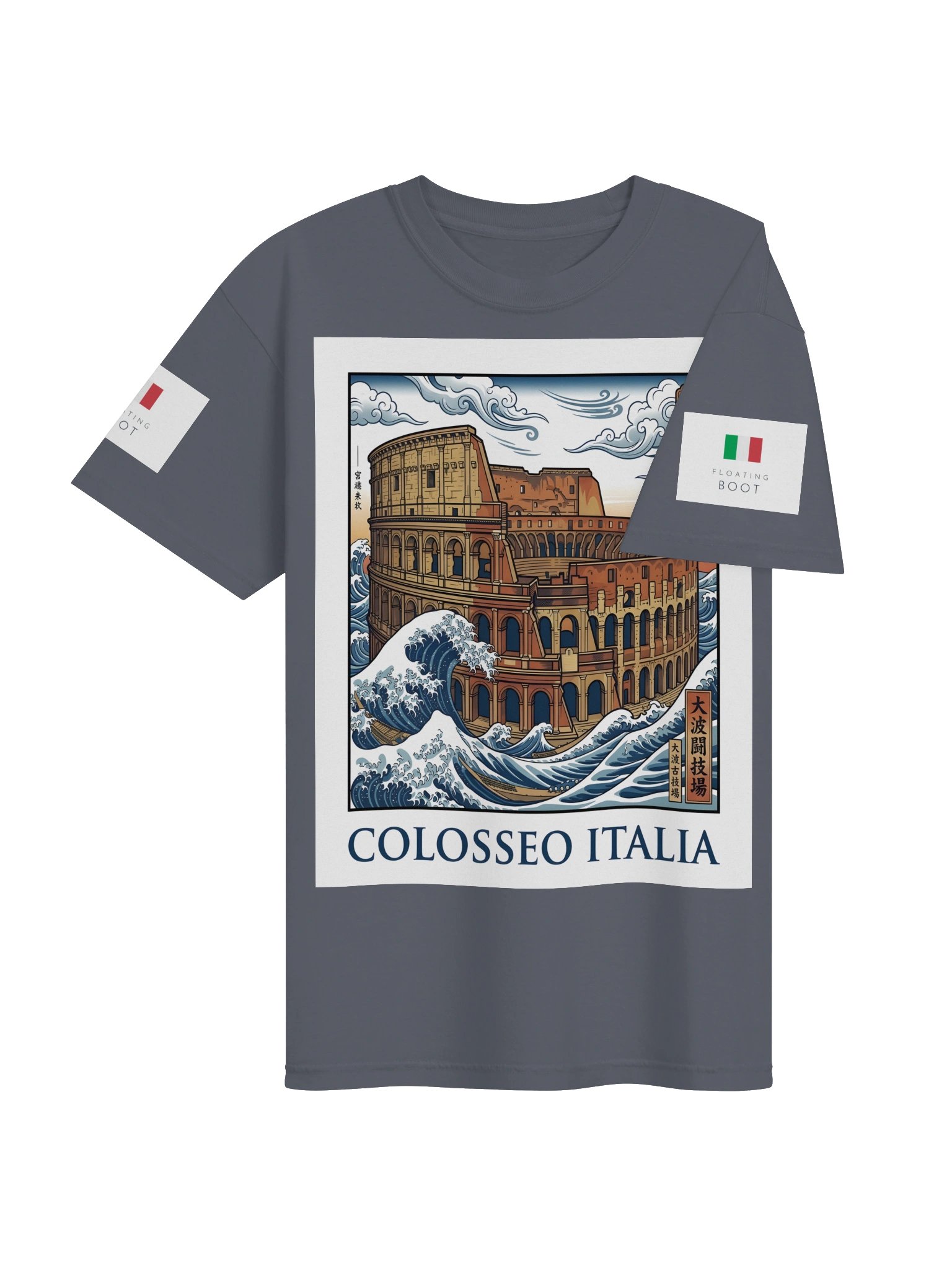 Colosseo Italia – Ukiyo-e Wave Tee product image (4)
