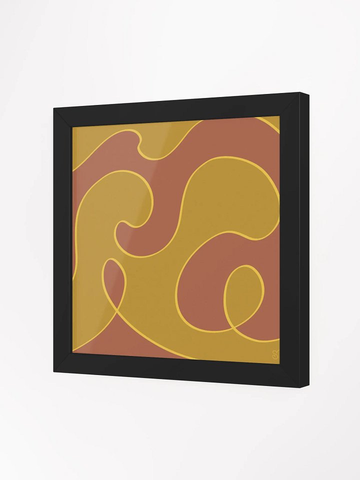 Flowing Harmony Framed Art Print - Abstract Composition No. 5 product image (30)