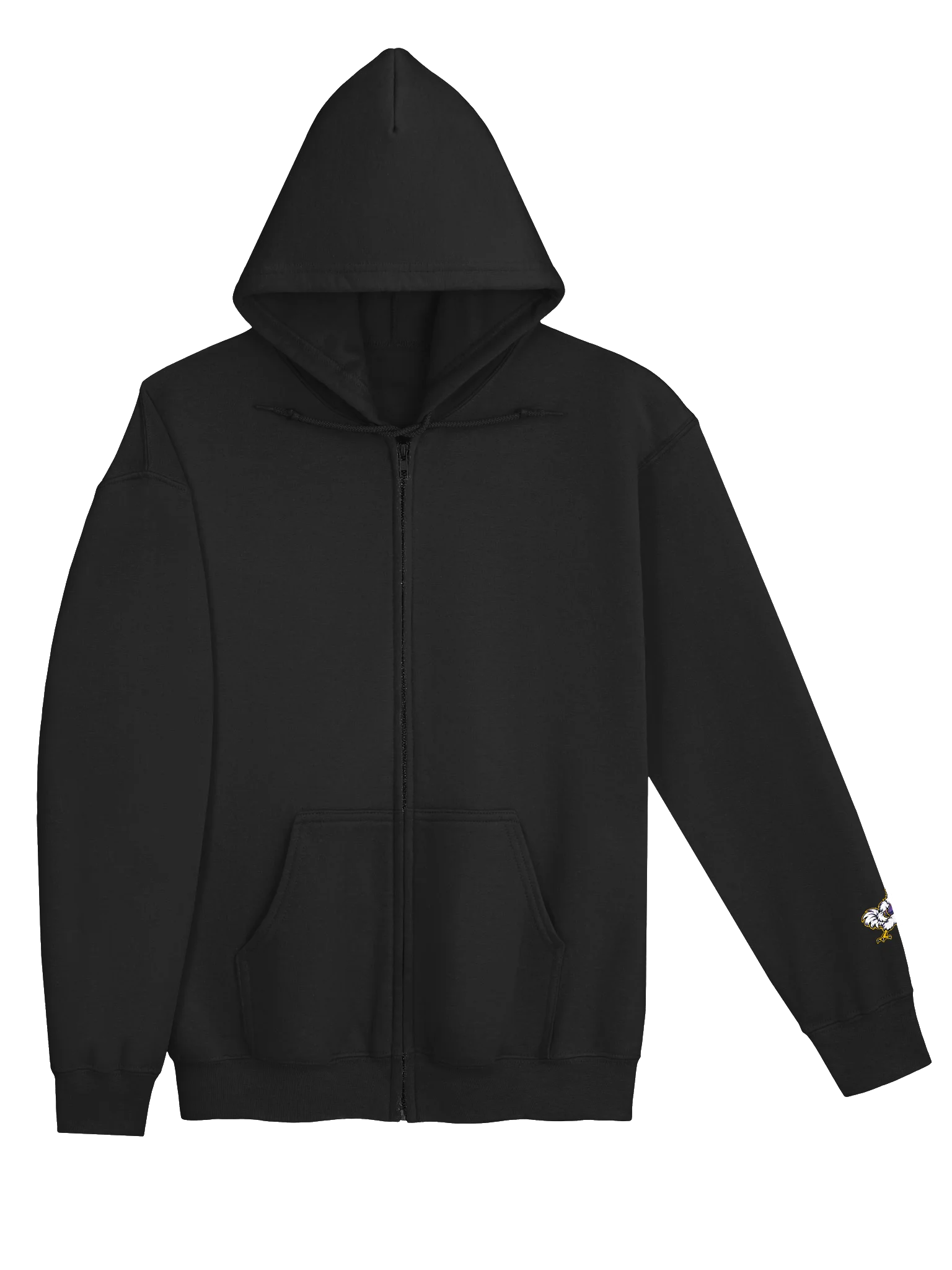 Chickasha Fighting Chicks Vintage Full-Zip Hoodie – Embroidered Mascot Detail product image (3)