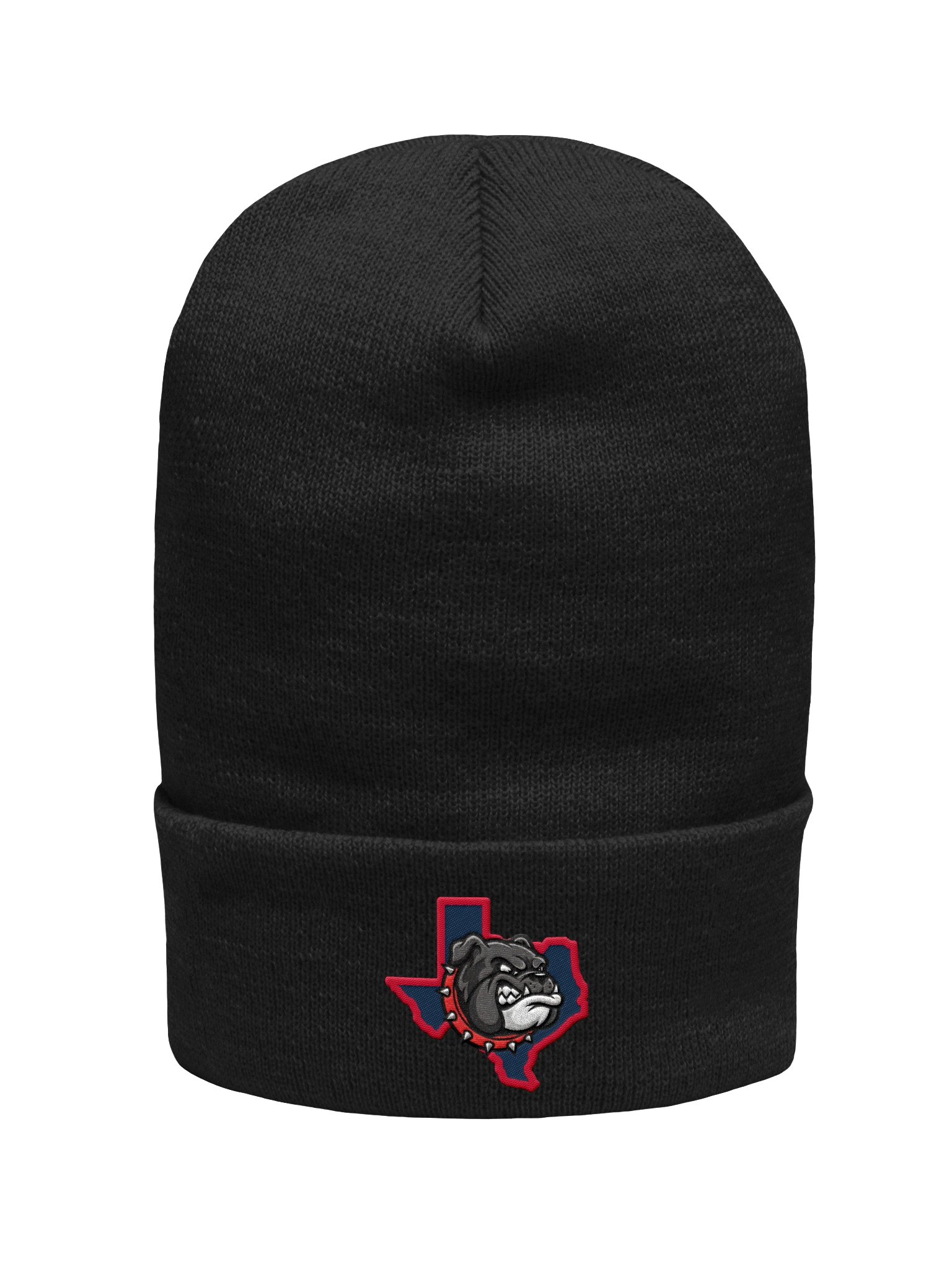 Bulldog Spirit Knit Beanie - Red on Blue product image (3)