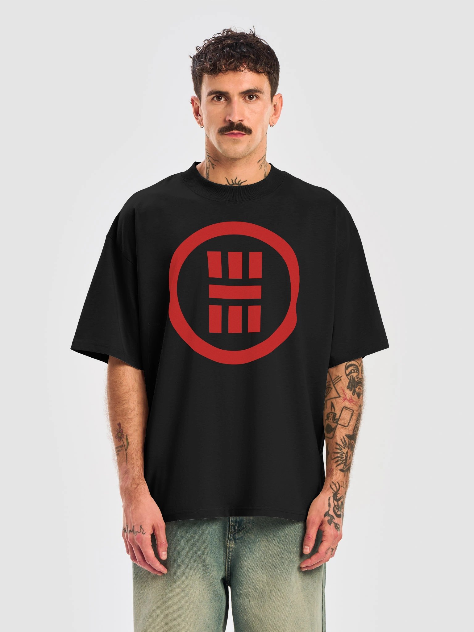 NAKAMA Kamon XL HQ Tee (red/black) product image (5)