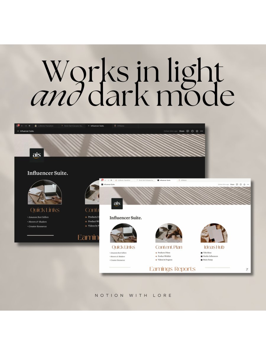 Amazon Influencer Notion Template product image (10)