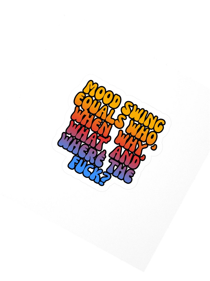 Menopause Chaos Kiss Cut 4"x4" Vinyl Sticker product image (2)