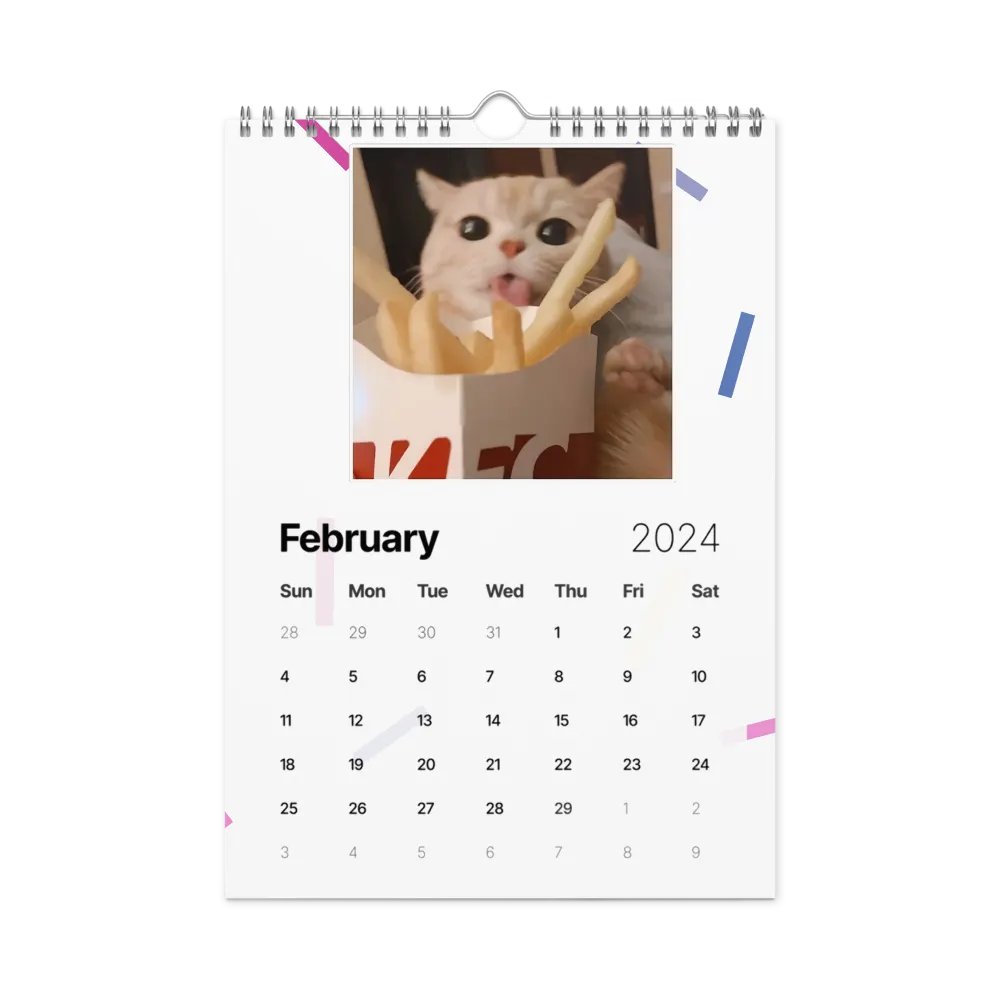 Wall Calendar (2024): Meme Cats product image (7)
