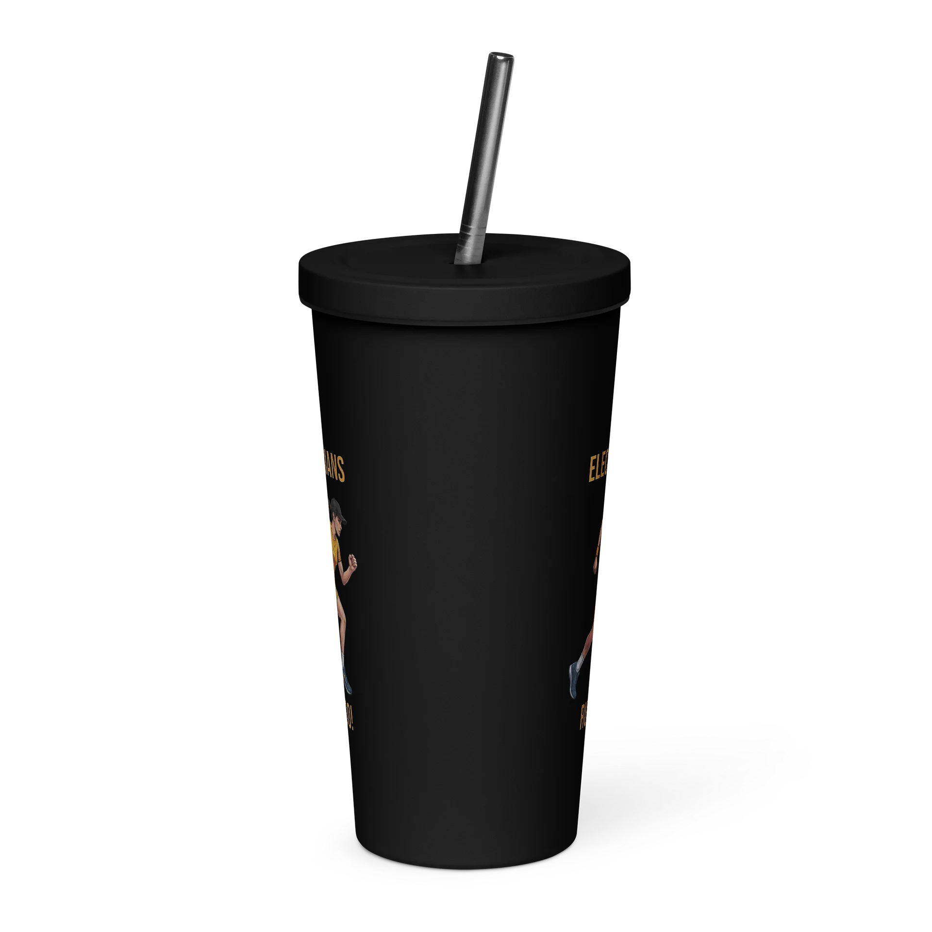 Electrician Athlete Tumbler with Straw | Ladies Running Edition product image (2)
