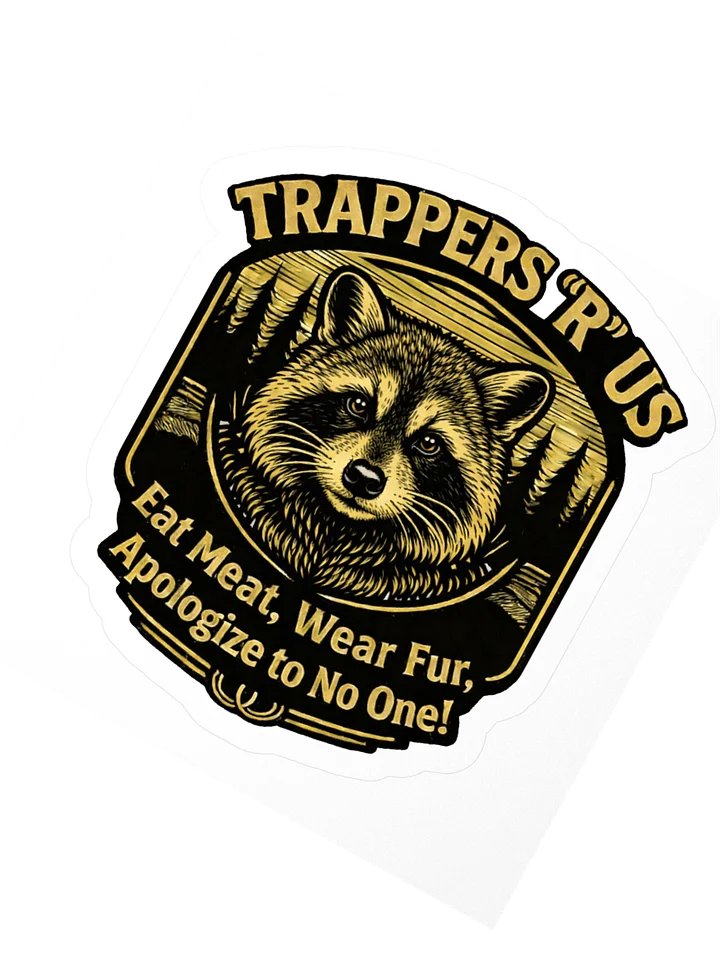 Sticker - Eat meat Raccoon product image (4)