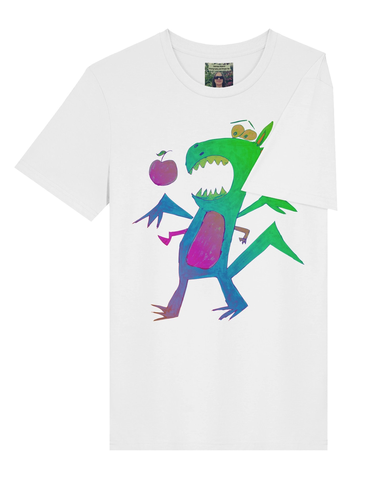 Abstract Apple Dragon Organic Tee product image (4)