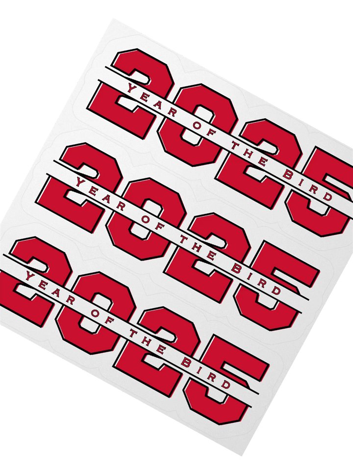 Red "Year of the Bird" Stickers product image (1)