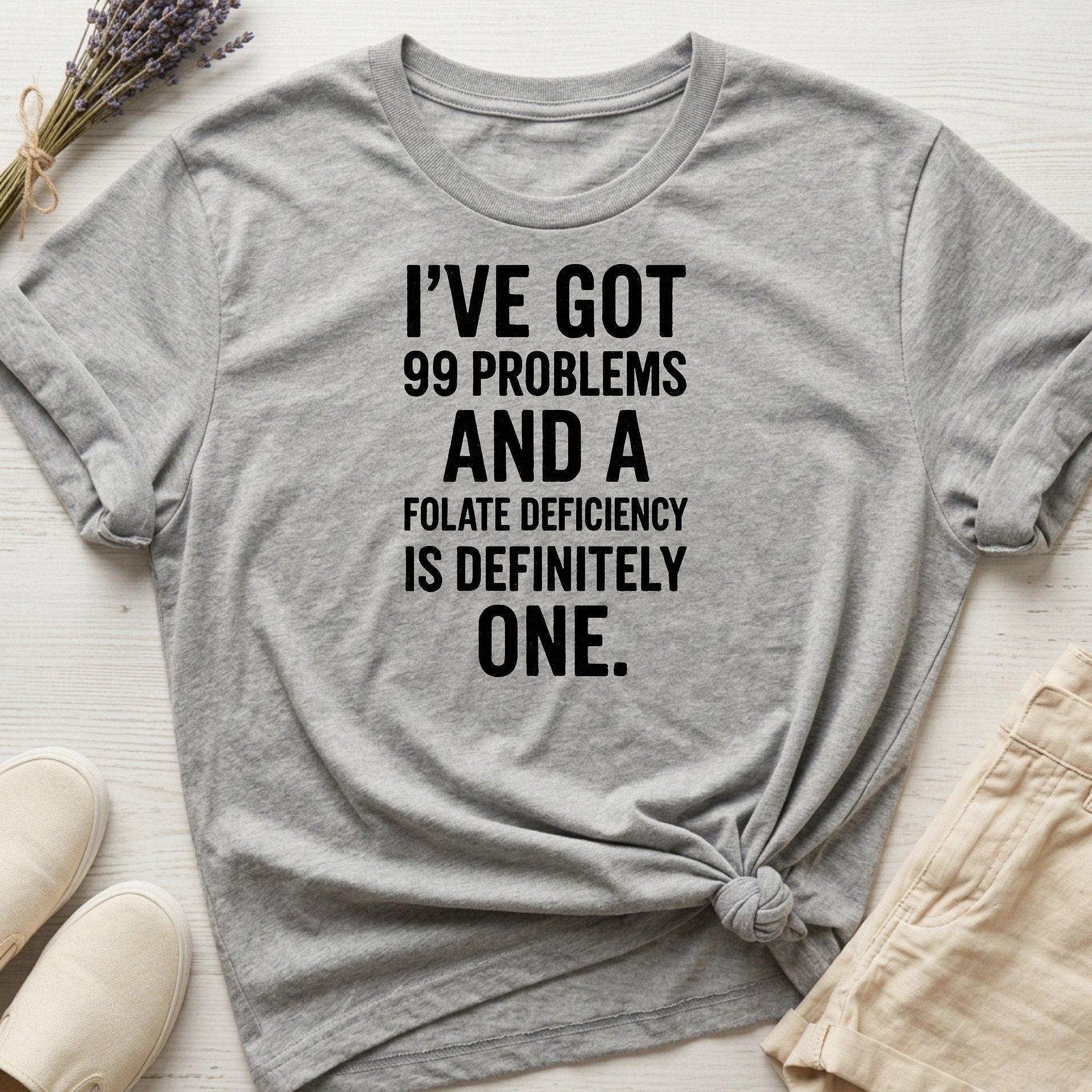 Good Clean Fun: "Folate Deficiency" Organic T-Shirt product image (1)