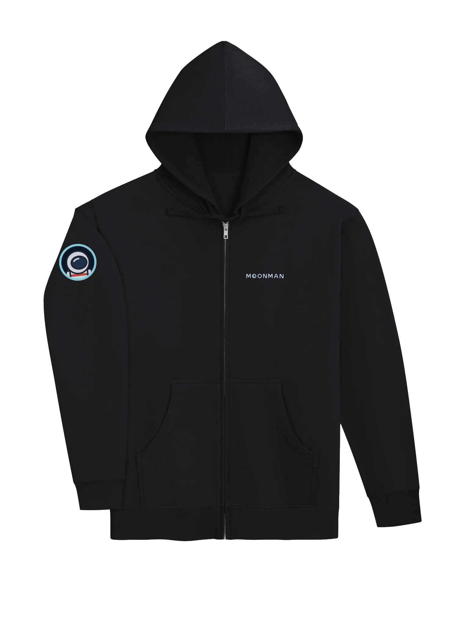 MoonMan Zip Hoodie, Wordmark Front Logo Sleeve product image (3)