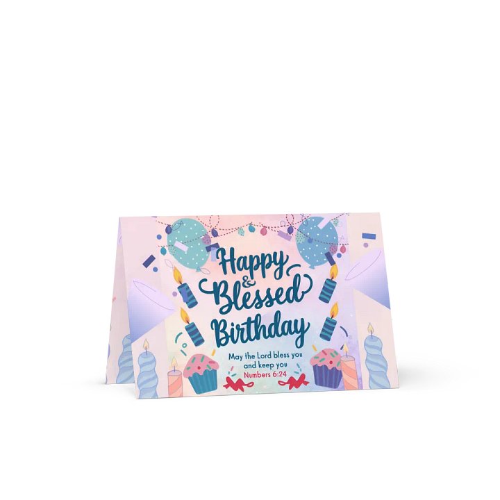 Happy & Blessed Birthday Card product image (1)